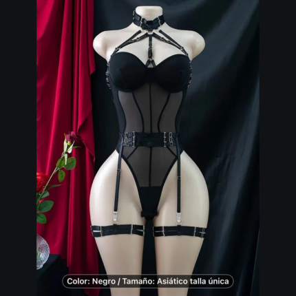 Conjunto de lenceria negra